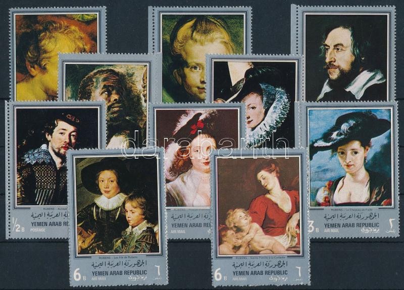 Rubens paintings set with silver edge, Rubens festmények sor ezüst kerettel