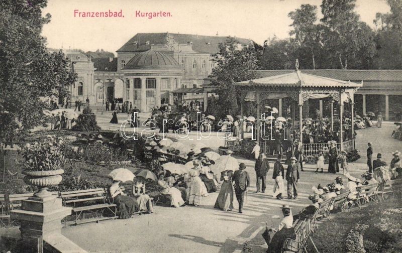 Frantiskovy Lazne, Franzensbad; Kurgarten / spa garden