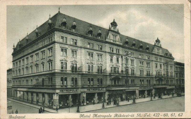 Budapest VII. Hotel Metropole