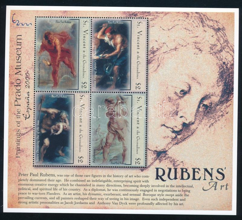 Rubens paintings minisheet, Rubens festmény kisív