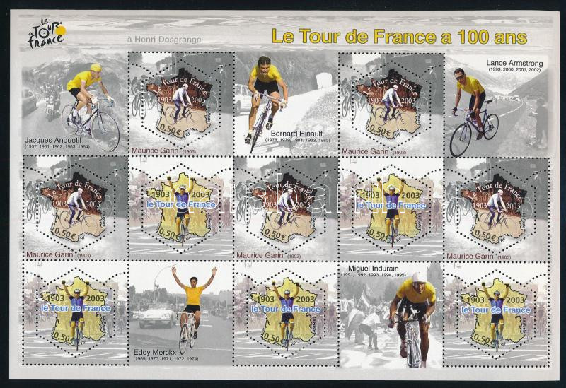 Tour de France minisheet, Tour de France kisív