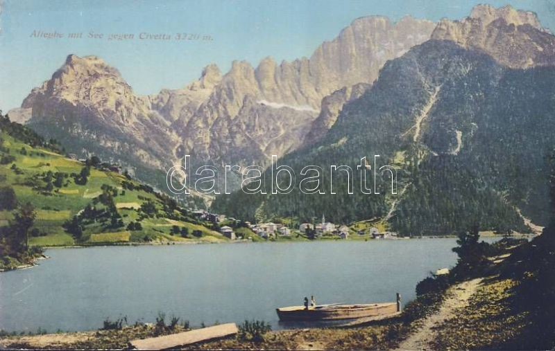 Alleghe, Civetta / mountain, lake, boat