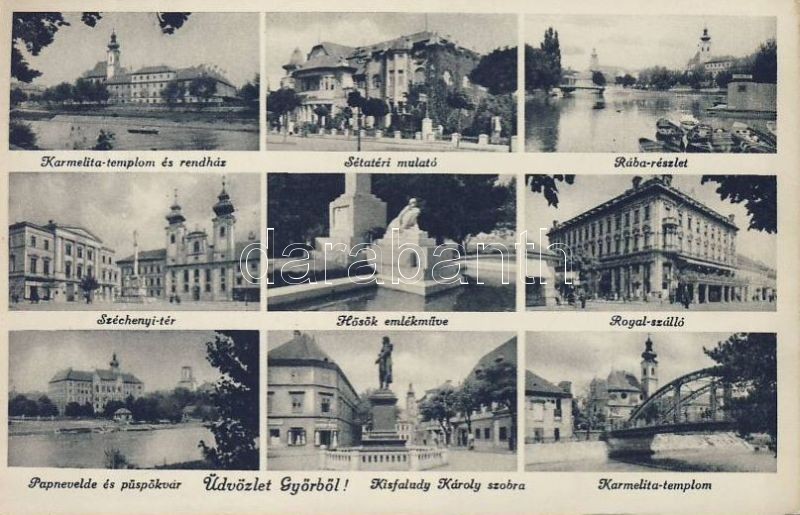 Győr Royal Szálló, Sétatéri Mulató és papnevelde, Széchenyi tér