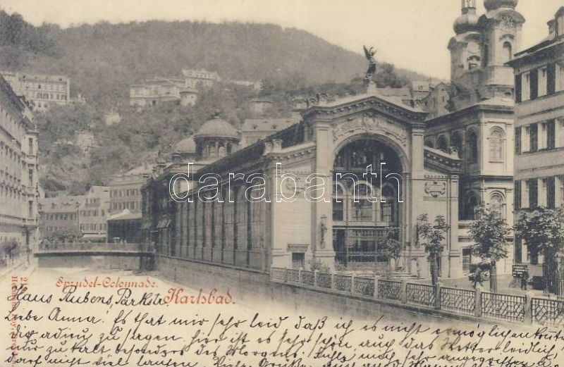 1898 Karlovy Vary, Karlsbad; Sprudel Colonnade