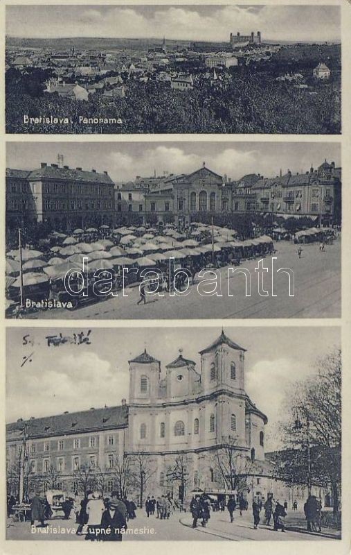 Bratislava, Zupné námestie / square, market place, Pozsony, Megyeház tér, piac