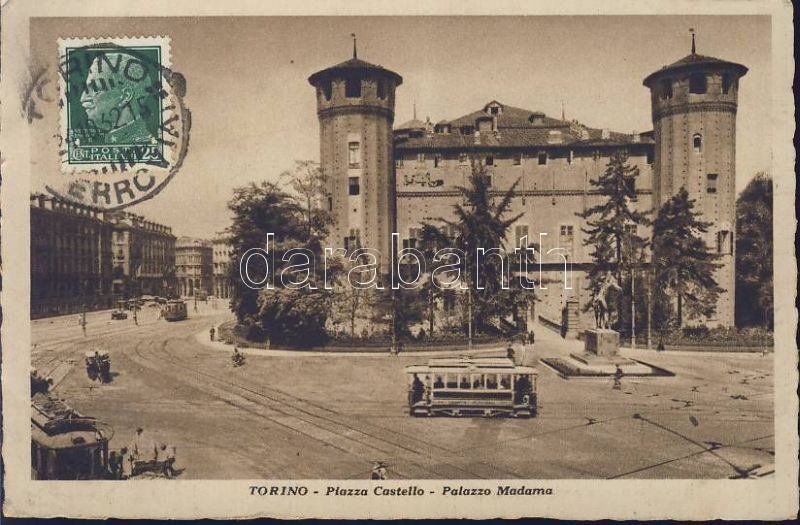 Torino, Piazza Castello, Madama Palace / quare, palace, tram