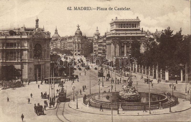 Madrid, Plaza de Castelar, Metropolis / square, tram