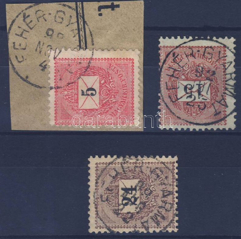 3 different stamps 