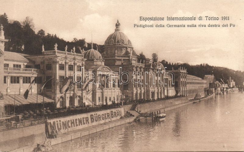 Torino, Turin; Esposizione Internazionale di Torino 1911, Padiglioni della Germania sulla riva destra del Po / International Exhibition, German pavilion at the Po river