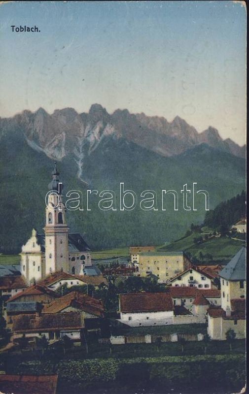 Toblach, Dobbiaco; Sempronia tobacco advertisement on backside