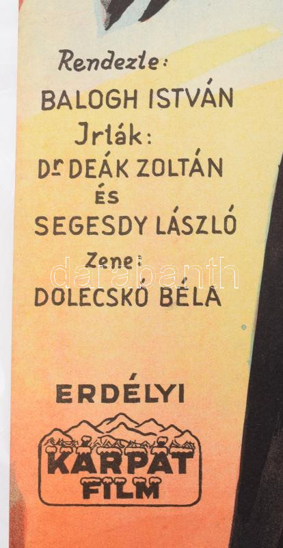 Afrikai vőlegény, 1944. Moziplakát (filmplakát, rácsplakát). Latabár Kálmán, Vaszary Piri, Hidvéghy ...