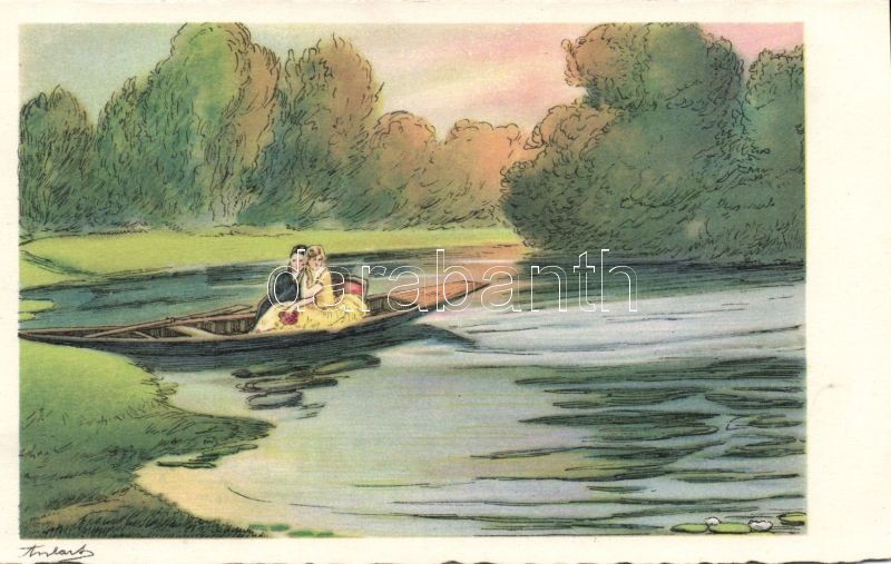 Romantic, couple, boat s: Anbart, Romantikus, pár, csónak s: Anbart