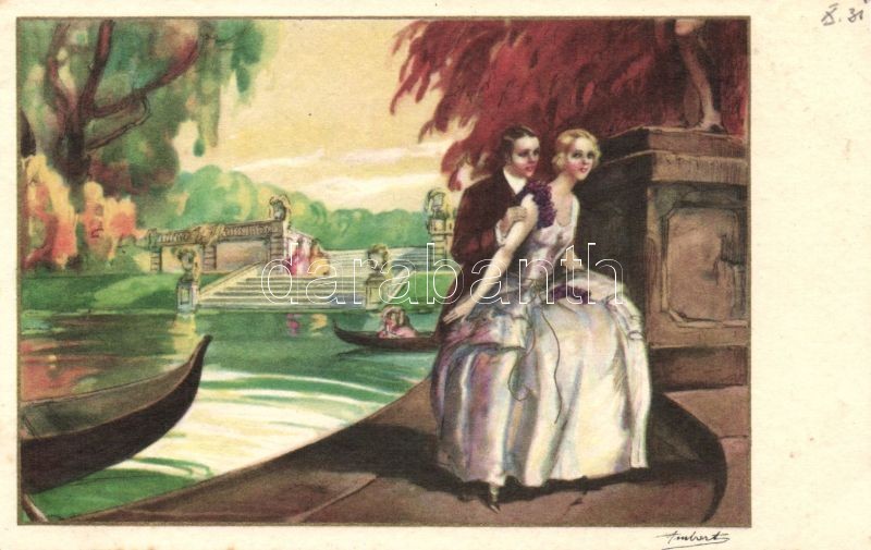 Romantic painting, couple s: Anbart, Romantikus festmény, pár s: Anbart