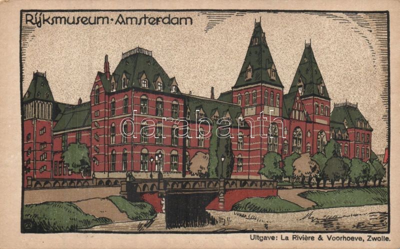 Amsterdam, Rijksmuseum / National museum litho