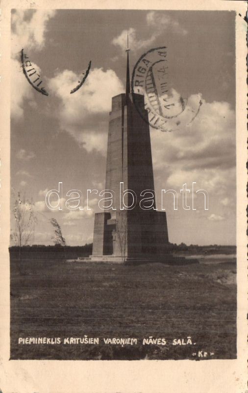 Naves Sala, Piemineklis Kritusiem Varoniem / military monument for the fallen hero