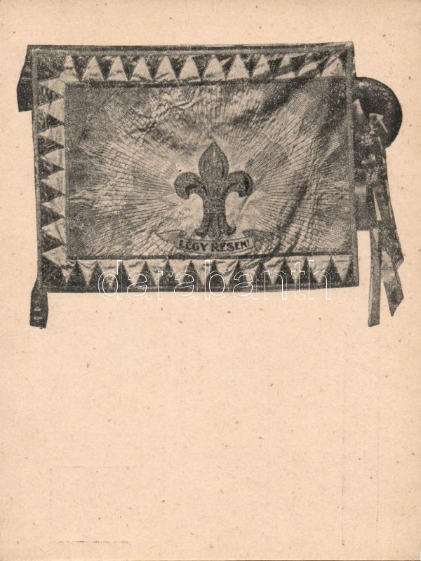 Flag; Lehel scouting group no.95, Légy résen, cserkész zászló, 95. sz. 'Lehel' cserkészcsapat kiadása