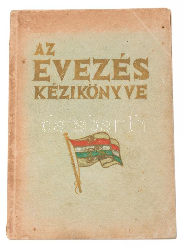 Az evezés kézikönyve. Kiadja a Magyar Evezős Szövetség, fennállásának 50. esztendejében. Darnay László a MESz főtitkára előszavával. [Bp.], 1943, M.T.I. Rt., 209 p. Fekete-fehér fotókkal és rajzokkal illusztrált. Kiadói papírkötés, foltos borítóval, sérült gerinccel.
