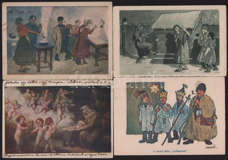 1925 7 db különböző vegyes minőségű Tombola-levelezőlap tombolaszelvény nélkül, 2 használatlan, 2 használatlan átnyomott szöveggel, 1-1 db 1927-ben, 1951-ben ill. 1971-ben futott