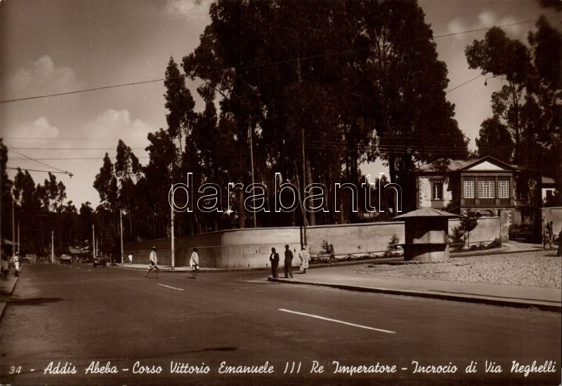 Addis Abeba, Victor Emmanuel corso, Via Neghelli, Addis Abeba, Victor Emmanuel korzó, Via Neghelli