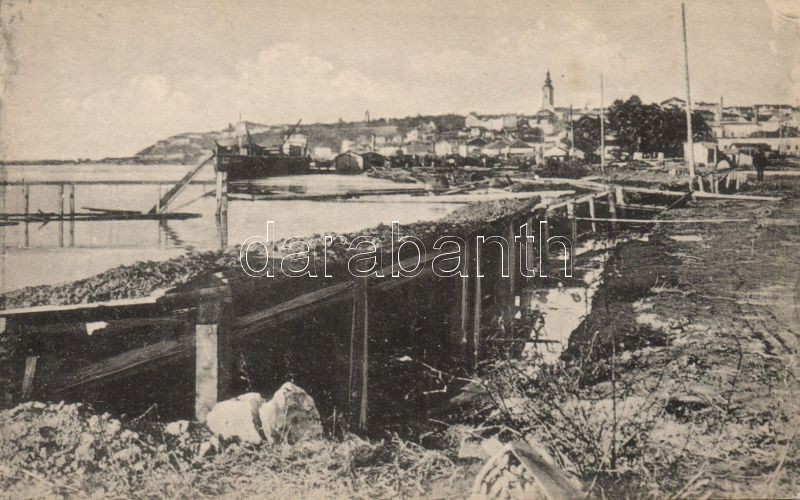 Belgrade, Abandoned Serb defense positions along the Danube River