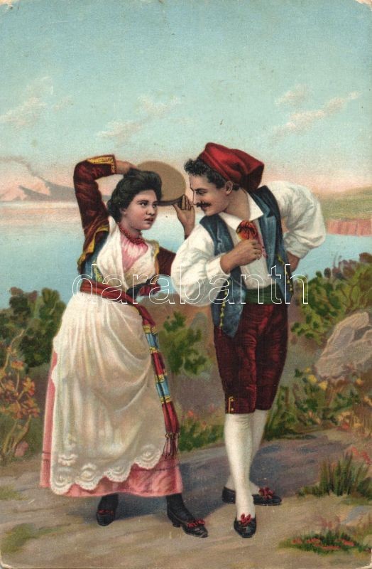 Croatian folklore litho, Horvát folklór litho