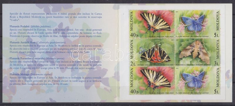 Lepkék bélyegfüzet, Butterflies stamp-booklet, Schmetterlinge Markenheftchen