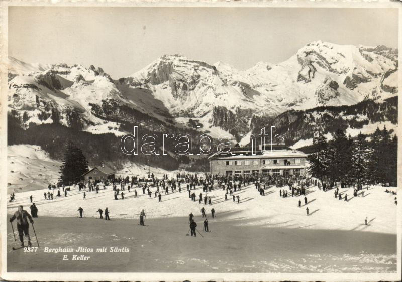 Säntis, Restaurant Jltios and skiers