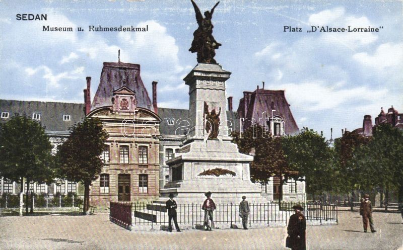 Sedan, Museum, Ruhmesdenkmal, Platz D'Alsace-Lorraine / museum and monument, square