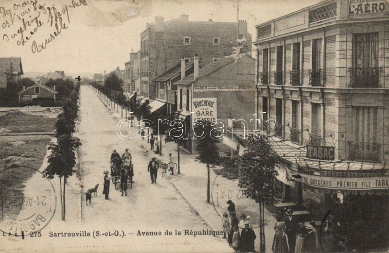 Sartrouville, Avenue de la Republique, Tabac /  Republic avenue, tobacco shop