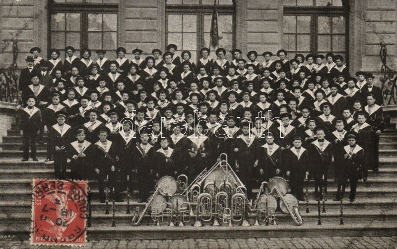 1913 Geneva, Ondine Genevoise, Ecole de Musique / music school, group picture