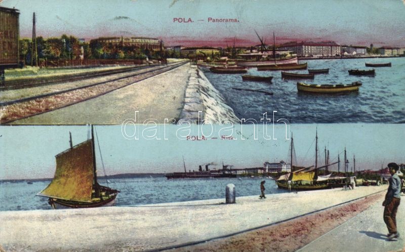 Pola, Riva / port, ships