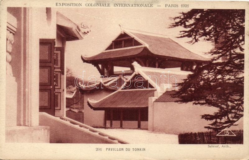 1931 Paris Colonial Expo Pavilion of Tonkin