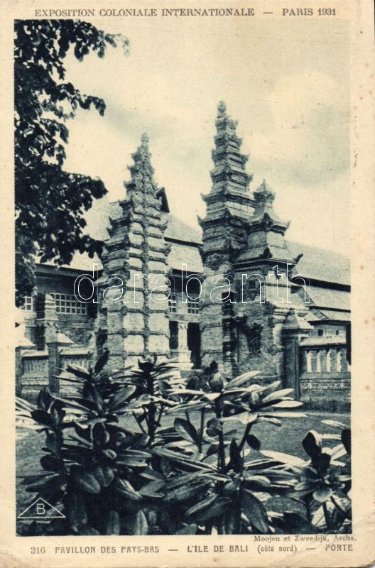 1931 Paris Colonial Expo Pavilion of Pays-Bas, L'Ile de Bali