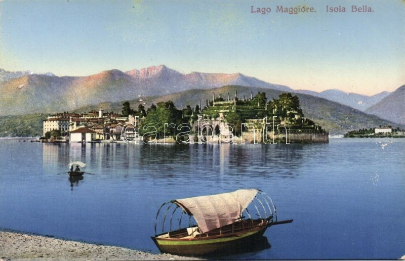 Isola Bella, Lake Maggiore / island, lake, boat