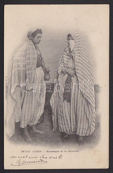 Mór asszony és komornája, folklór, Moorish woman and servant, folklore