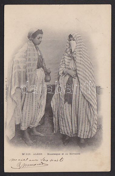 Moorish woman and servant, folklore, Mór asszony és komornája, folklór