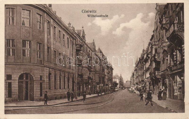 Gliwice, Gleiwitz; Wilhelmsrtasse / street