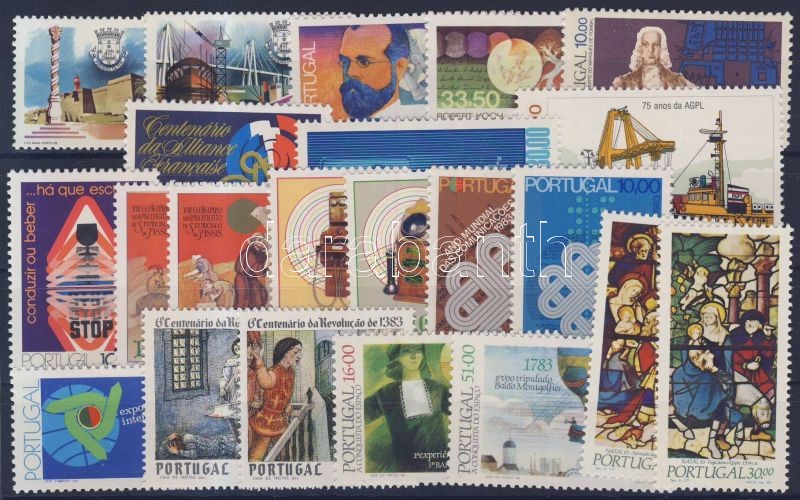 1982-1983 22 diff stamps whole sets, 1982-1983 22 klf bélyeg teljes sorokkal, 1982-1983 22 verschiedene Marken in ganzen Sätzen
