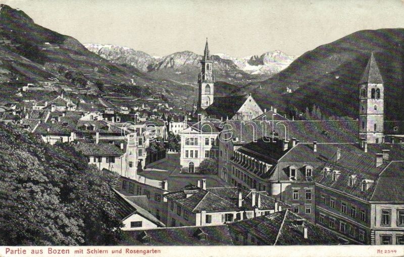 Bolzano, Bozen; Schlern, Rosengarten