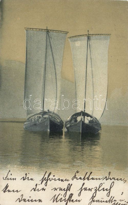 Sailing boats s: M. Andreossi, Vitorlás hajók s: M. Andreossi