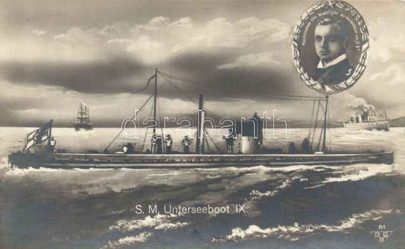 SM Unterseeboot IX., Otto Weddigen / German submarine