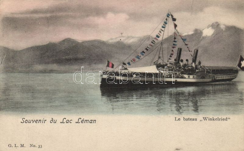 Lac Léman, Le bateau Winkelried / lake, steamship