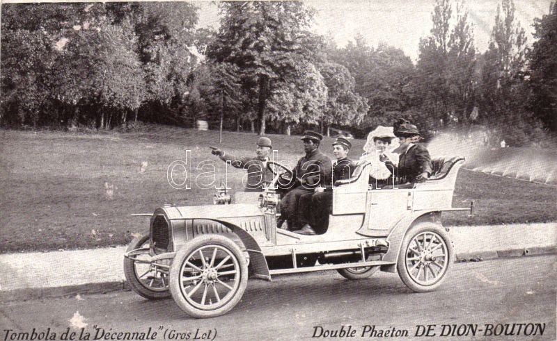 Tombola de la &quot;Décennale&quot;, Double Phaéton De Dion-Bouton, automobile