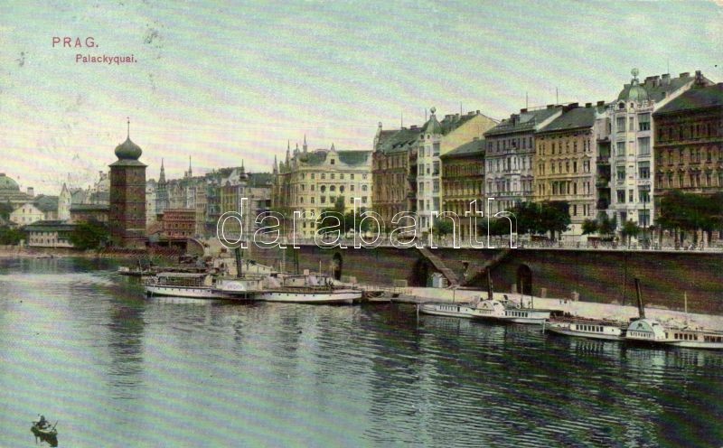 Praha, Prague; Palacky quay