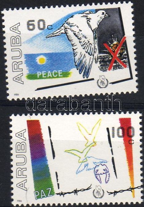 Nemzetközi békeév sor, International year of of peace set, Internationales Jahr des Friedens Satz