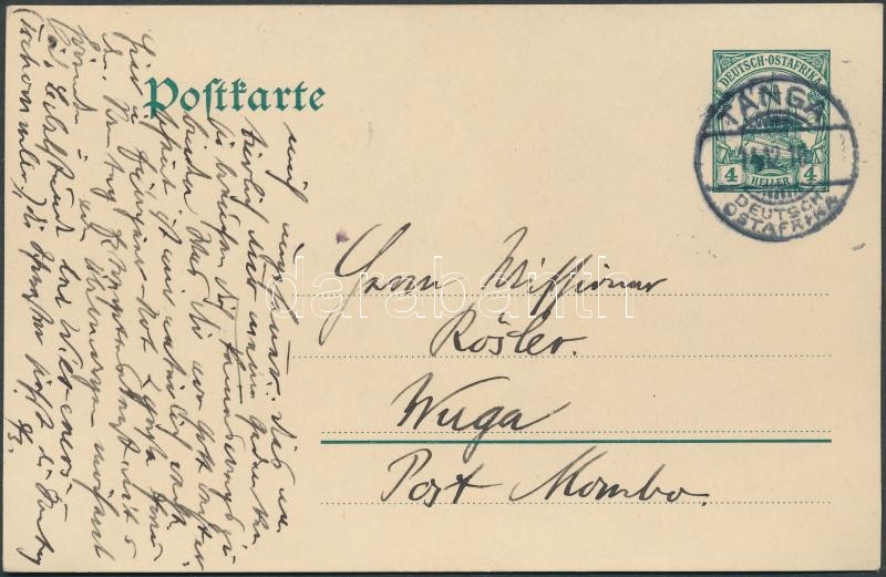 Deutsch Ostafrika  GA-Karte, Deutsch Ostafrika Díjjegyes levelezőlap, Deutsch Ostafrika postal stationery postcard 