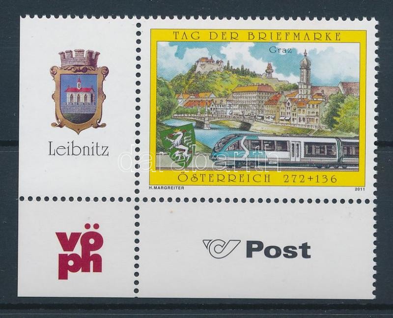 Day of stamps corner stamp, Bélyegnap ívsarki bélyeg, Tag der Briefmarke Stamp mit Rand