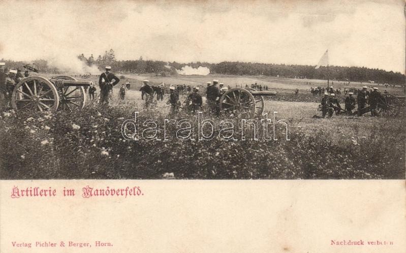Artillerie im Manöverfeld / K.u.K. artillery, Artillerie im Manöverfeld / tüzérségi manőver
