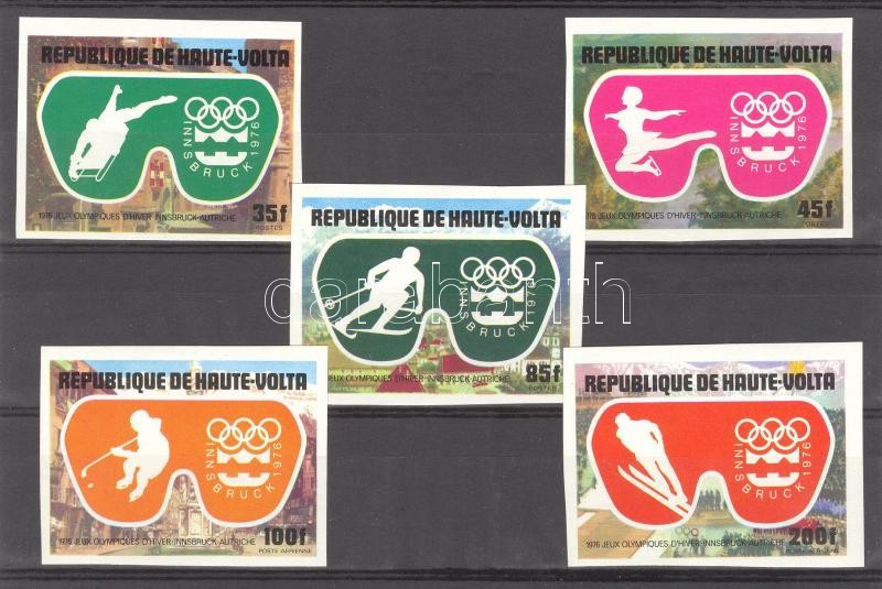 Téli olimpiai játékok Innsbruck vágott sor, Winter Olympic Games Innsbruck imperforated set