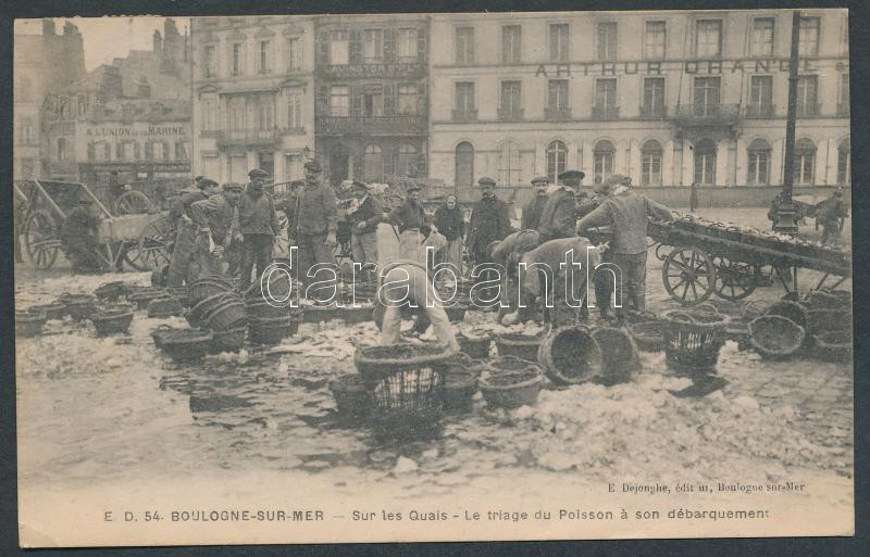 Boulogne Sur Mer quay, fish sorting